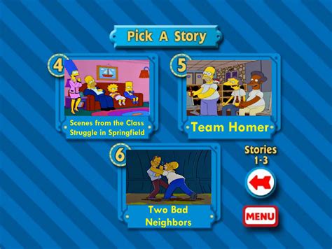 The Simpsons 138th Episode Spectacular Menu 2 by MillieFan92 on DeviantArt