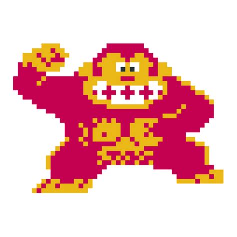 Donkey Kong Pixel Art Sticker GIF | GIFDB.com