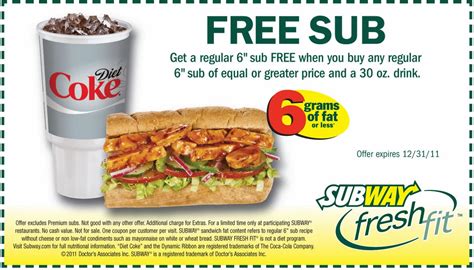 Subway Sandwich Coupons | Printable Coupons Online