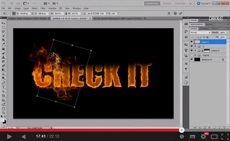Create Realistic Fire Text Effect Photoshop Tutorial -DesignBump