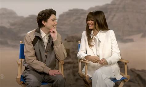 Dune stars Timothee Chalamet and Zendaya meet Stephen Colbert 'on ...