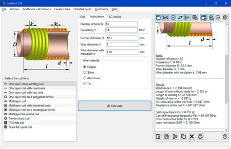 Coil32 - the coil inductance calculator