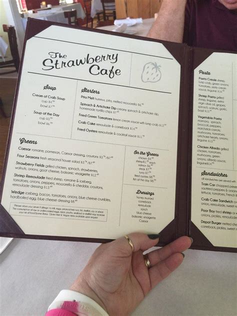 Menu at Strawberry Cafe, Madison