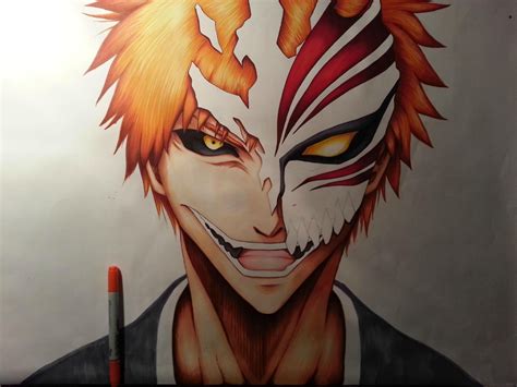 Drawings Of Ichigo Hollow Mask