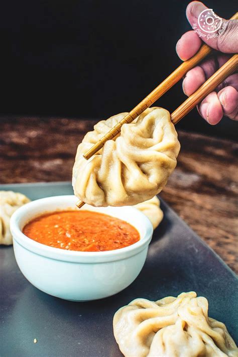 Veg Momoms | Dim Sum | Vegetable Momos Recipe With Spicy Chili Chutney | My Ginger Garlic Kitchen