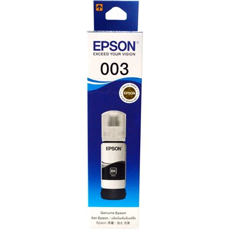 Tinta Refill Epson Original 003 Black 65ml, Tinta Refill Printer Epson L1110 L3100 L3101 L3110 ...