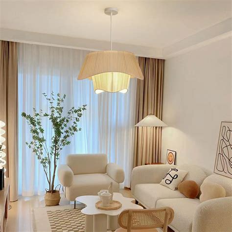 Modern Fabric Drum Pendant Lights | Ping Lighting