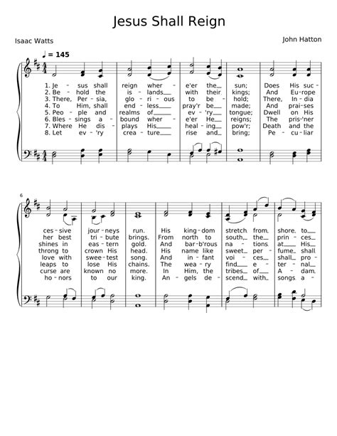 Jesus Shall Reign Sheet music for Piano (Solo) Easy | Musescore.com