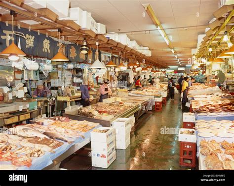 Fish market, Kushiro, Hokkaido, Japan Stock Photo - Alamy