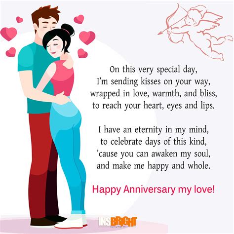 Cute Happy Anniversary Poems For Him or Her With Images | Insbright | Anniversary quotes for him ...