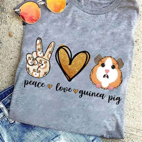 Peace Love Guinea Pig, Guinea Pig Lover - FridayStuff