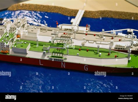 LNG carrier reproduction at reduced size Stock Photo - Alamy