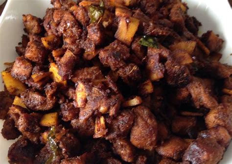 Beef Coconut Fry Recipe by Anju Kuriakose - Cookpad