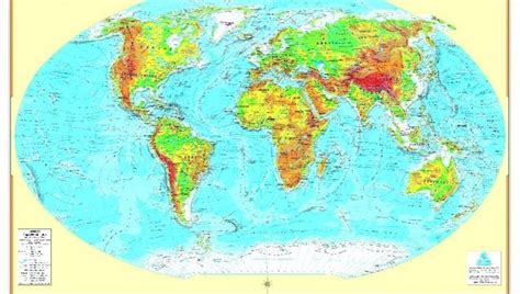 Mapa Mundi Físico | LojaApoio