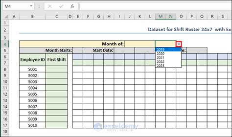 How to Create Shift Roster 24x7 with Excel Automation