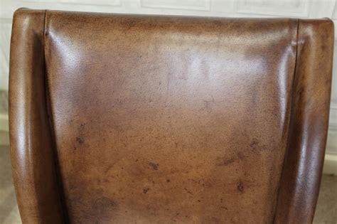Tan leather dining chair - classic design in beautiful buffalo leather