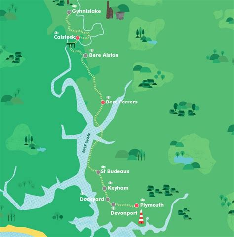 tamar-valley-line-map | Great Scenic Railways