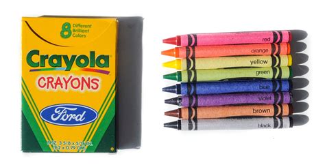 Ford Crayola 8 Count Crayons with Coloring Book | Jenny's Crayon Collection