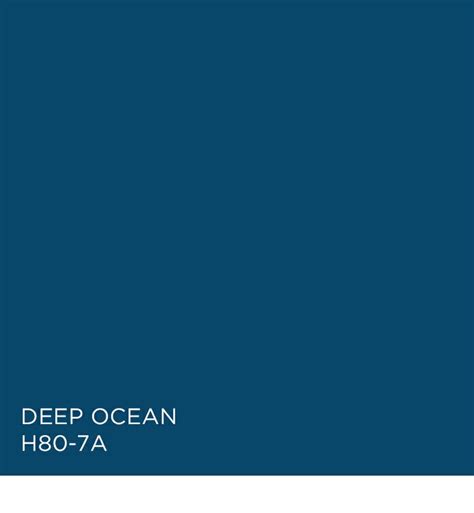 Deep Ocean H80-7A from the Time Traveler palette. | Ocean blue paint colors, Ocean blue paint ...