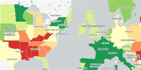 United States And Europe Map | map of interstate