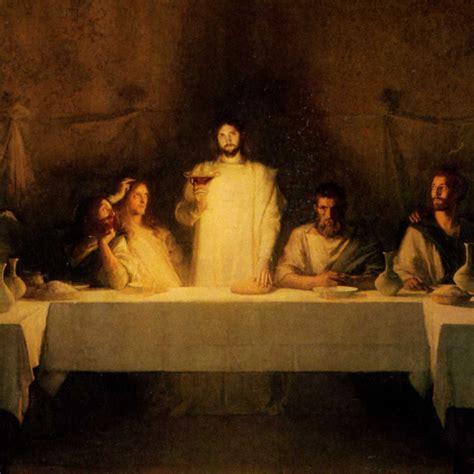 Jesus Breaking Bread Last Supper