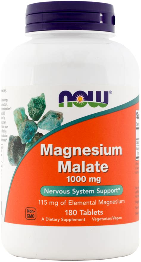 Magnesium Malate Supplement 180 Capsules | Benefits | Piping Rock Health Products