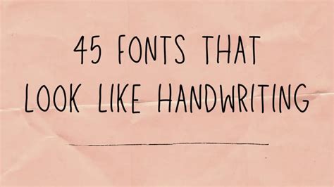 Free handwriting fonts for word - pooterwhich