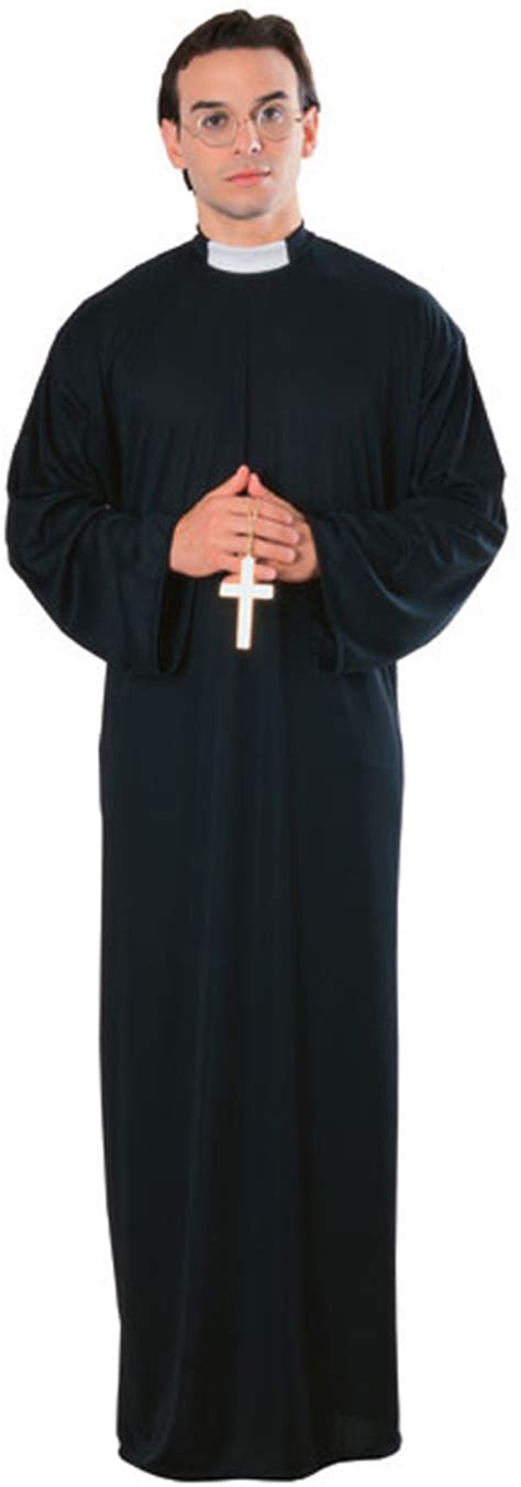 PRIEST Robe Clerical Collar Father Guido Sarducci SNL ADULT Costume | eBay