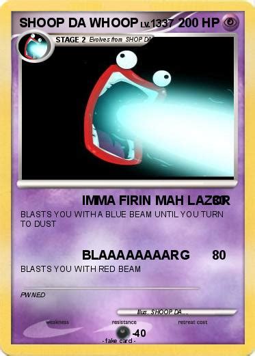 Pokémon SHOOP DA WHOOP 289 289 - IMMA FIRIN MAH LAZOR - My Pokemon Card