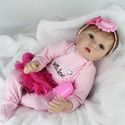 Reborn Dolls Babies 55cm Children Toys Silicone Dolls Reborn Baby First Birthday Girl Decoration ...