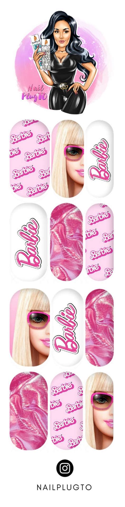 Barbie Nail Decals Water Decals Designer Nails Nail | Etsy | Nail decals diy, Nail decals, Nail ...