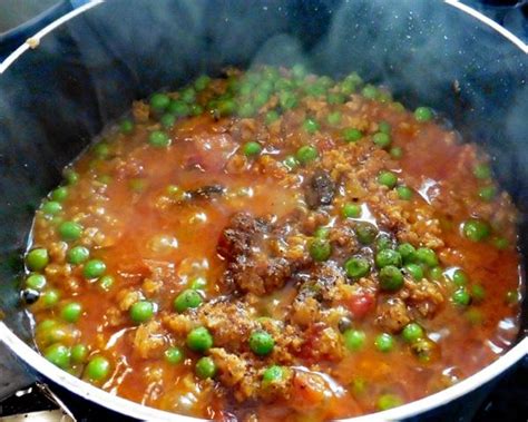 Mamta's Kitchen » Soya Mince And Peas Keema Curry (Vegetarian Keema)