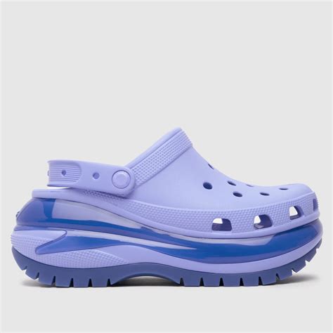 Crocs Purple Classic Mega Crush Clog Sandals - ShoeFreak