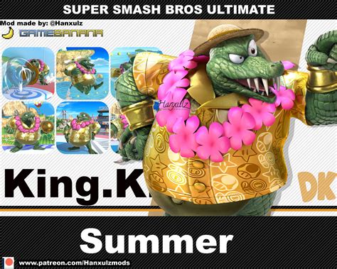 King K Rool (Summer) [Super Smash Bros. Ultimate] [Mods]