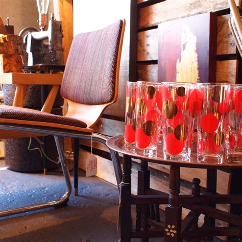 Vintage glassware, chrome & ply chair | Set of 14 vintage po… | Flickr