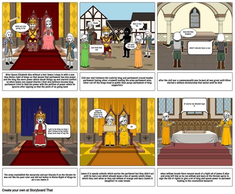 English Civil War and Revolution Storyboard por d0b950c9