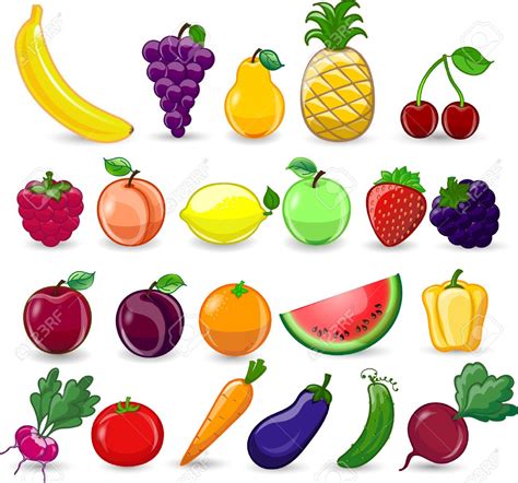 Fruit And Vegetable Drawing at GetDrawings | Free download