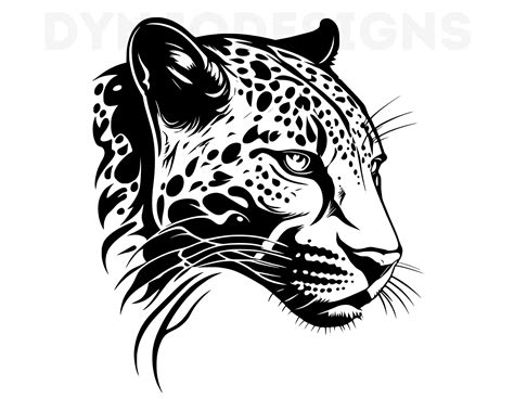 Jaguar Face Clipart Black And White