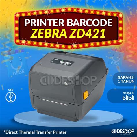 Jual Zebra Printer Sticker Label Barcode ZD421 ZD 421 2in1 Direct Thermal - 203dpi di Seller ...