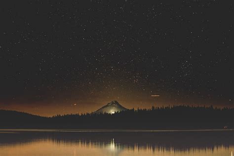 Starry Night Sky Near Lake Wallpaper, HD Nature 4K Wallpapers, Images ...