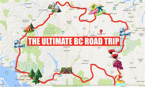 This Map Will Take You On The Most Epic Road Trip Through BC Anyone's Ever Been On | Canadian ...