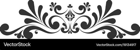 Decorative floral monogram Royalty Free Vector Image