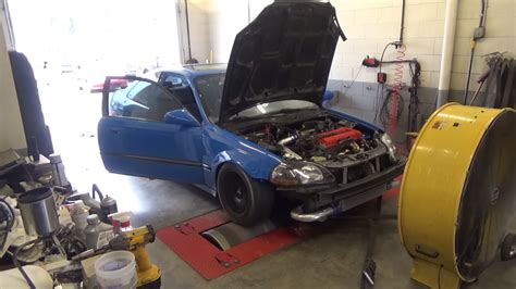 Honda Civic with $500 eBay Turbo Kit Hits the Dyno