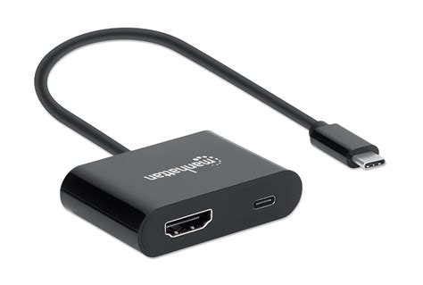 Manhattan USB-C to HDMI Converter with Power Delivery Port (153416)