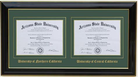 Customizable Double Diploma Frame Landscape-h - Etsy