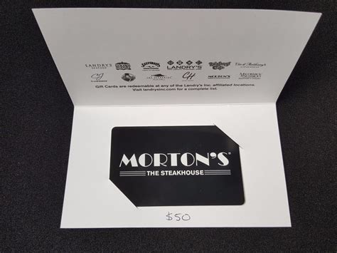 #Coupons #GiftCards $50 Gift Card to Morton's The Steakhouse and ALL Landry's Restaurants # ...