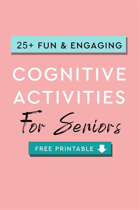 Free Cognitive Activities For Adults