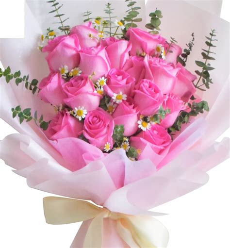 Pink Roses presentation Bouquet in Rockville, MD | Gene's Rockville Florist