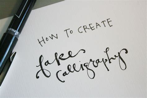 how to create fake calligraphy (tutorial + practice worksheets) | Fake calligraphy, Lettering ...