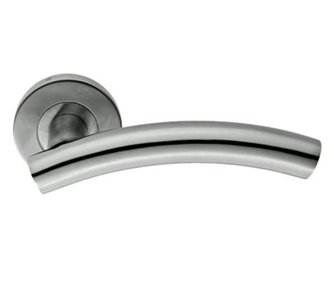 Arched Satin Stainless Steel Door Handles - Yorkshire | Hang My Door